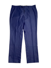 Alfani Mens Slim fit Dress Pants 38 / 32 Navy Blue Solid Stretch