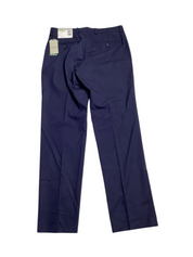 Alfani Mens Slim fit Dress Pants 33 / 30 Navy Blue Solid Stretch
