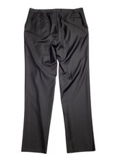 Canali Mens Regular fit Siena Dress Pants 36 Black Solid Stretch