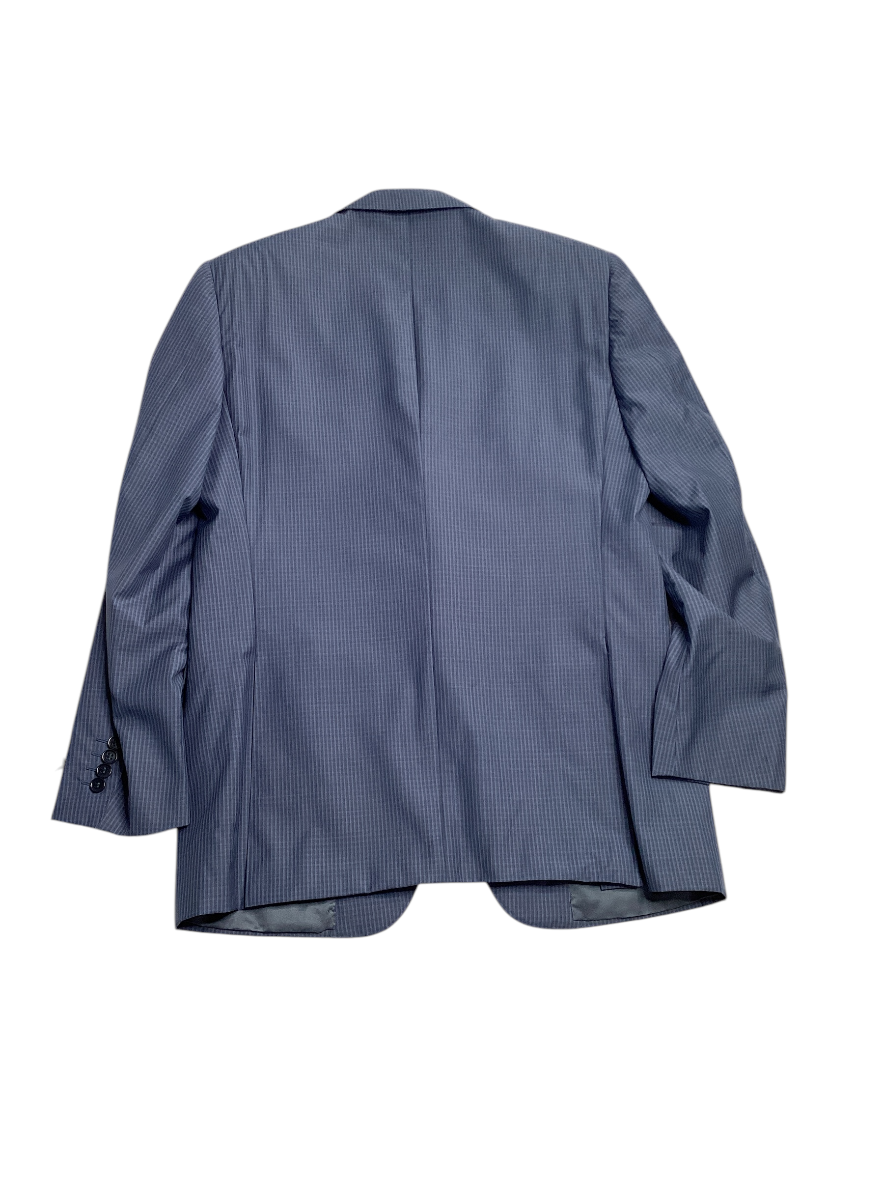 Capri Mens Siena Wool 2 Piece Suit US 40R / 33 Waist Blue Plaid