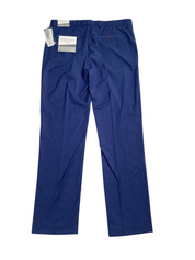 Perry Ellis Mens Modern fit Dress Pants 34 / 34 Navy Blue Solid Stretch