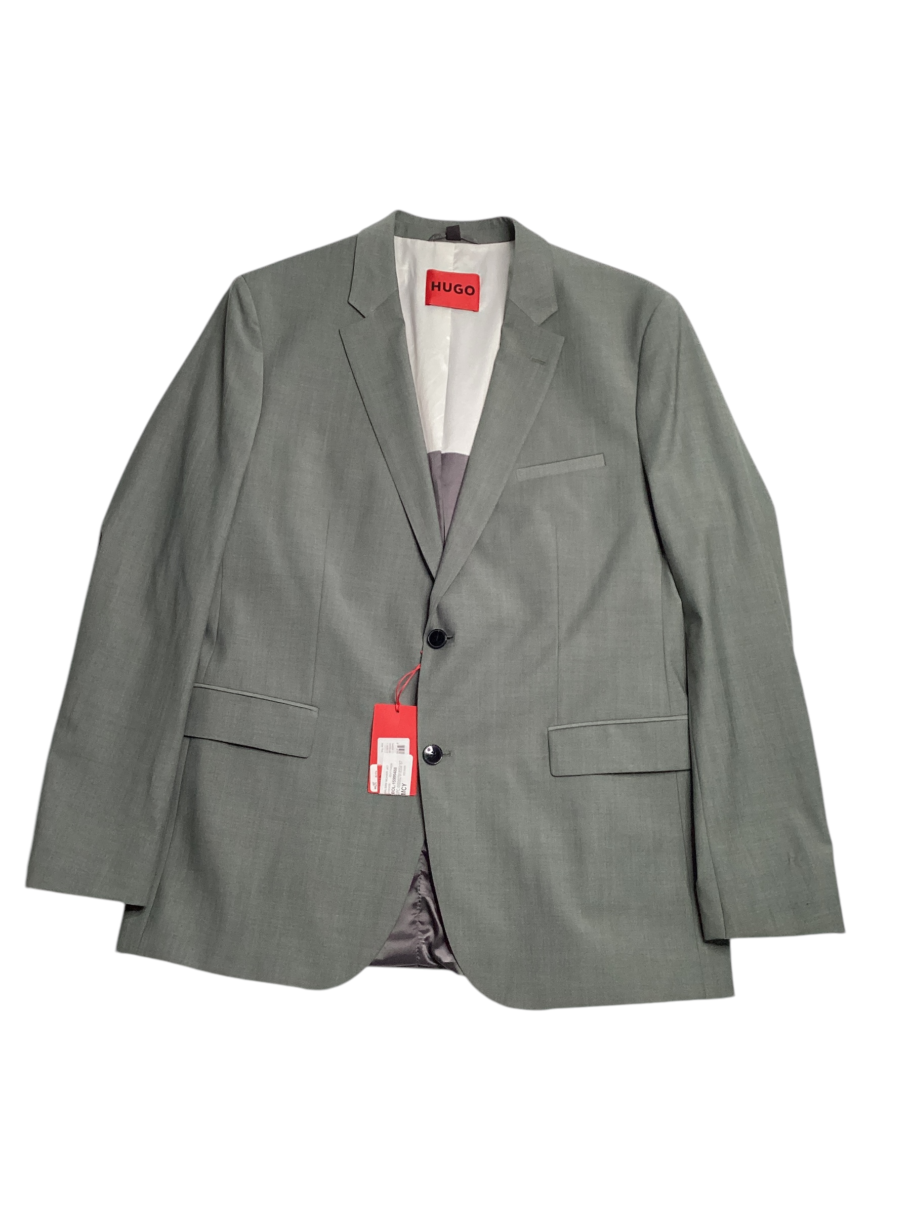 Hugo Boss Mens Slim fit Sport Coat Blazer 46 L Green Solid