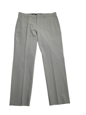 Perry Ellis Mens Modern fit Dress Pants 38 / 30 Light Grey Solid Stretch