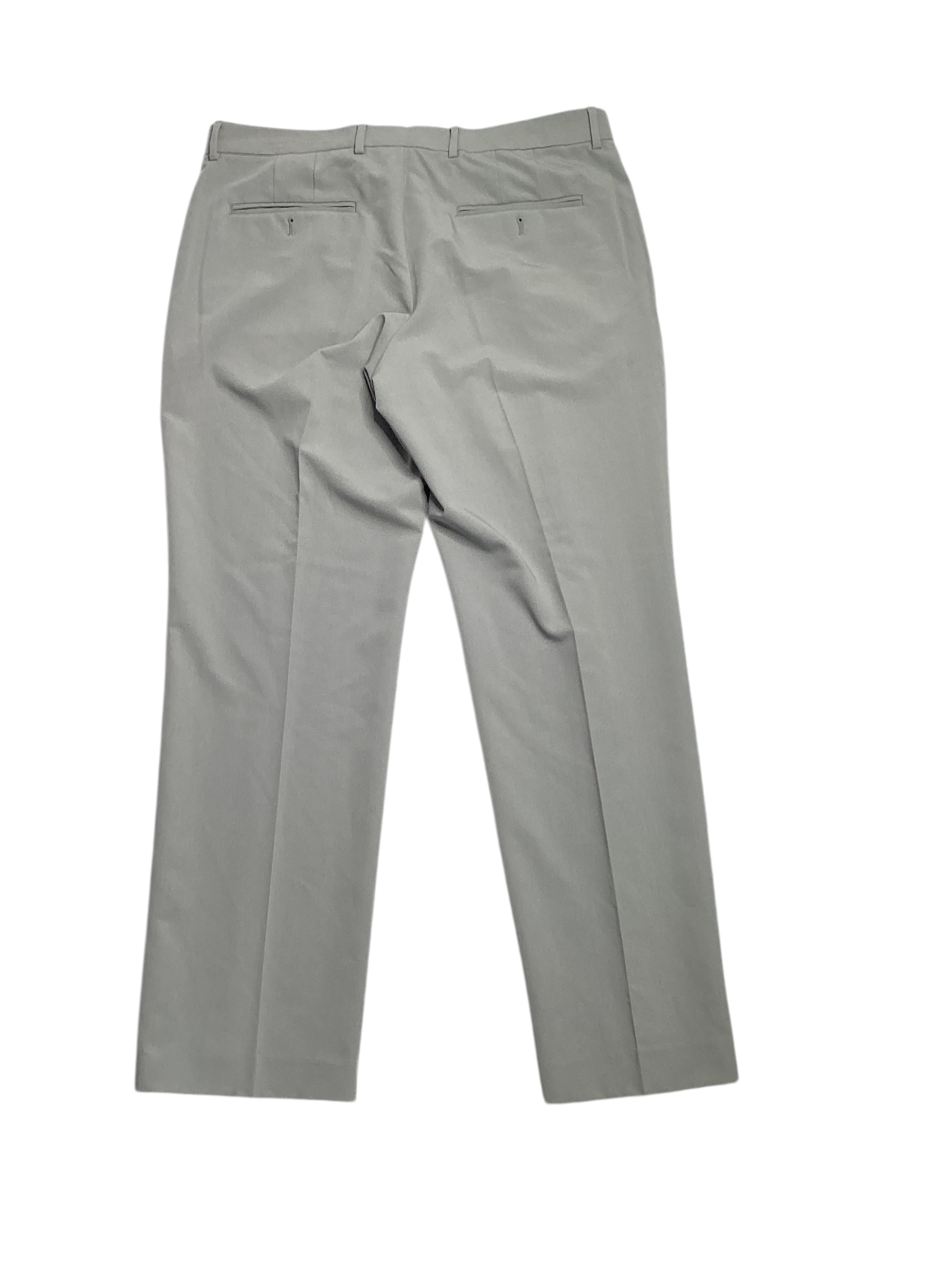 Perry Ellis Portfolio Mens Modern fit Dress Pants 34 / 32 Light Grey Solid