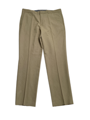 Perry Ellis Mens Modern fit Dress Pants 38 / 32 Brown Solid Stretch