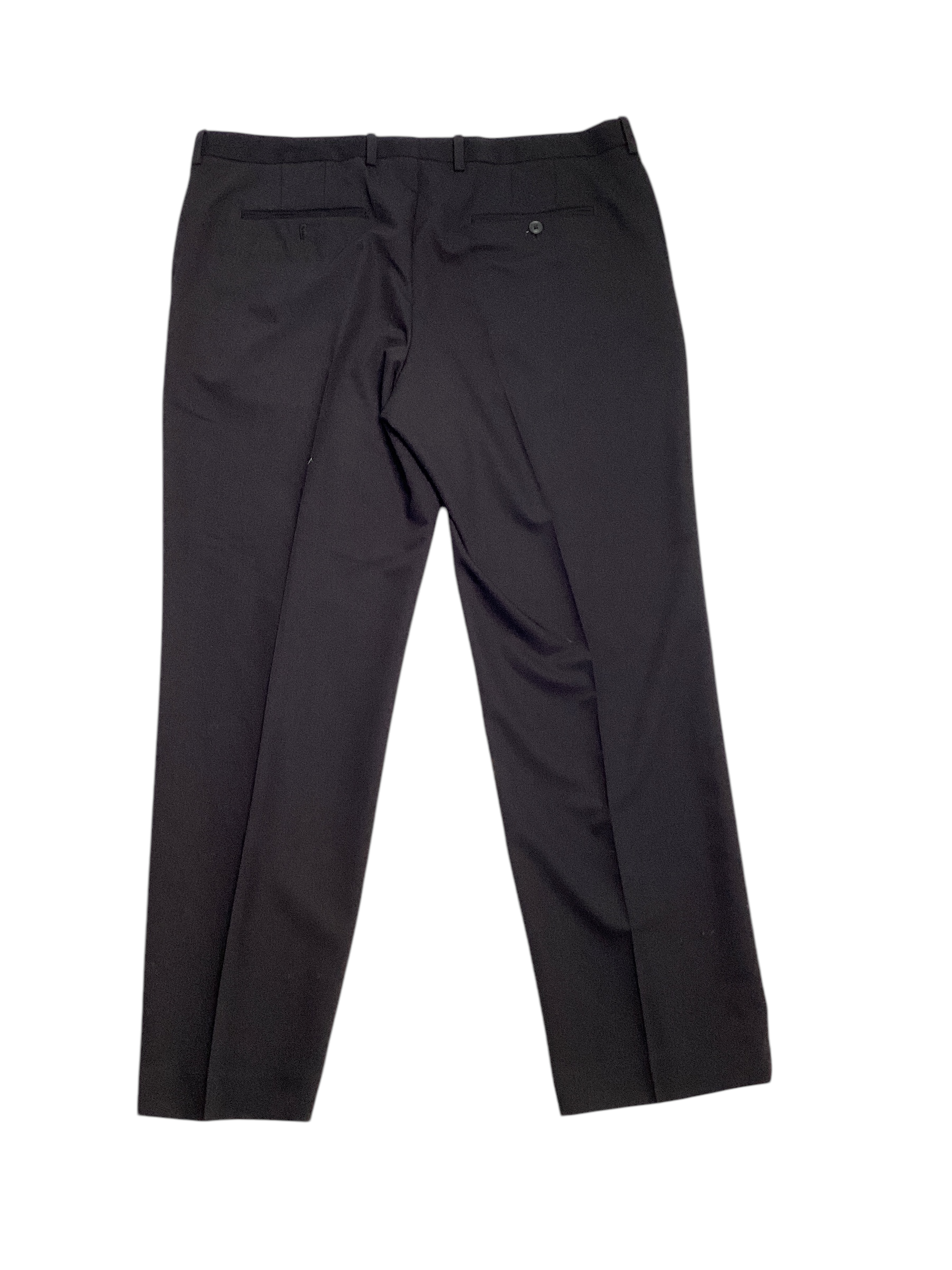 Perry Ellis Mens Modern fit Dress Pants 38 / 30 Dark Grey Solid Stretch