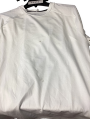 On Focus Mens Athletic fit Short Sleeve T-Shirt Shirt Small White Solid