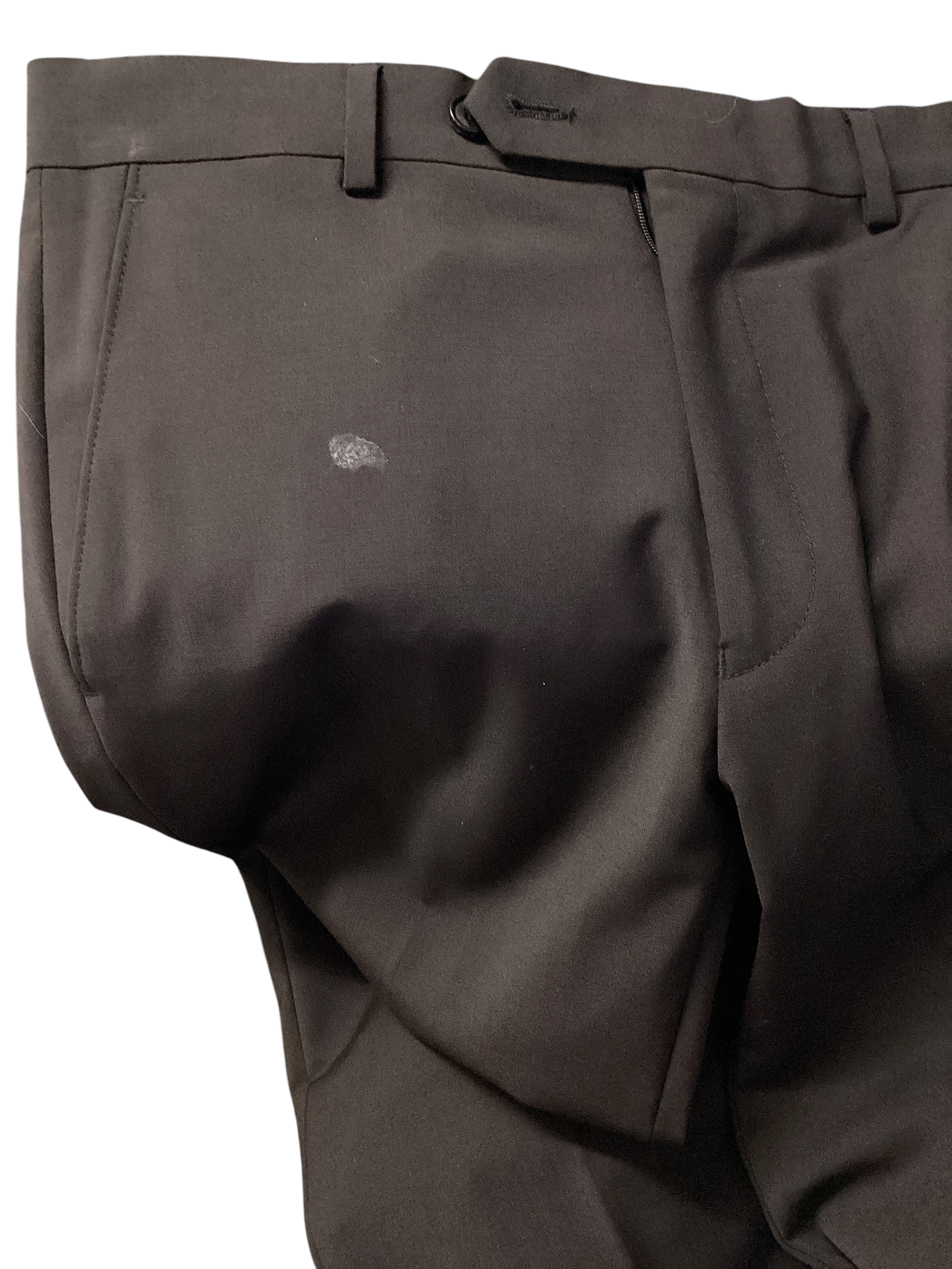 Calvin Klein Mens Skinny fit Dress Pants 30 / 32 Black Solid Stretch