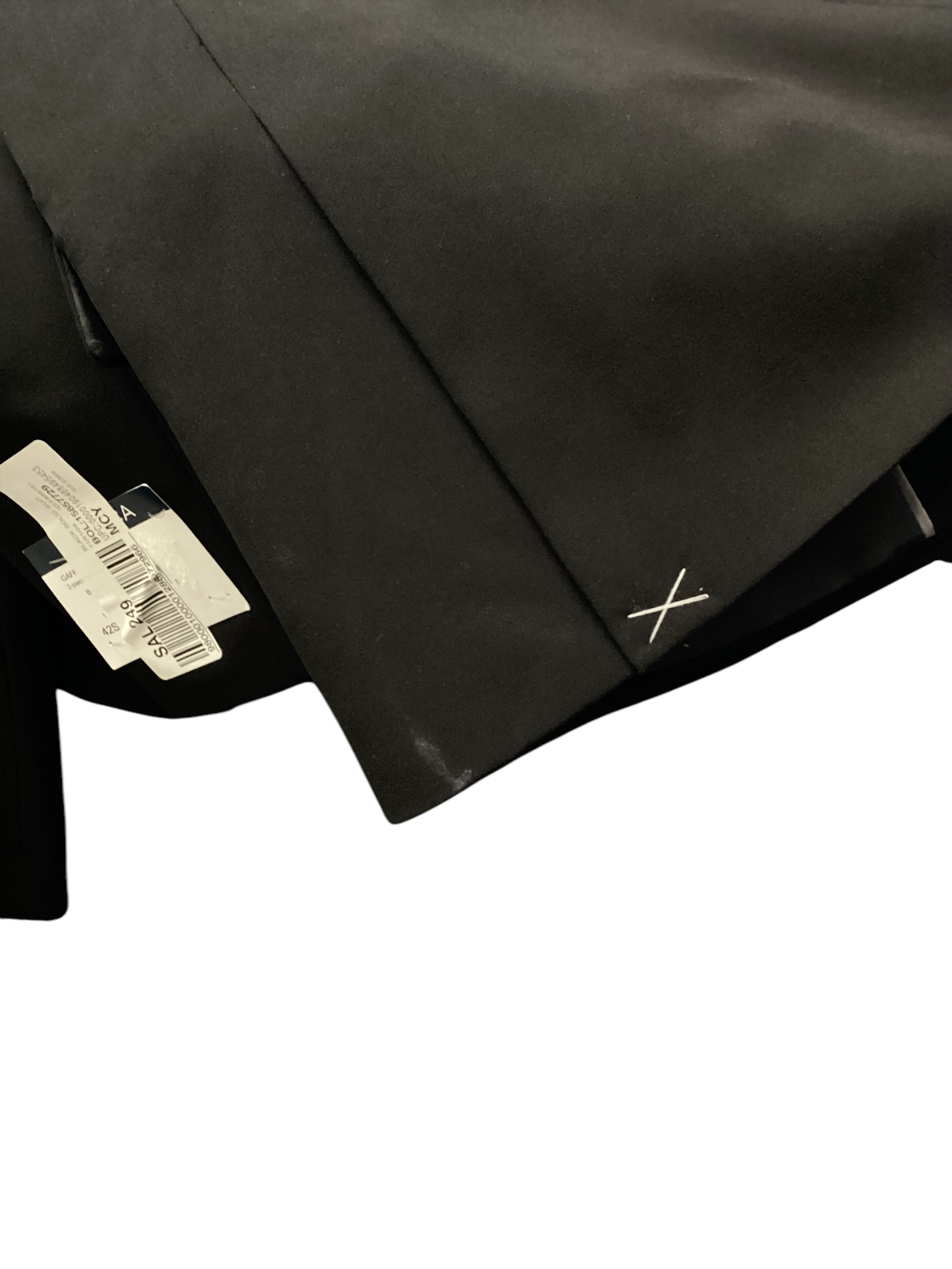 Nautica Mens Modern fit 2 Piece Suit 42 S / 36 Waist Black Solid Stretch