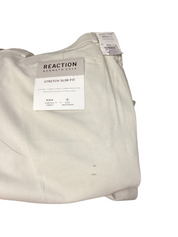 Kenneth Cole Mens Slim fit Dress Pants 34 / 32 White Solid Stretch