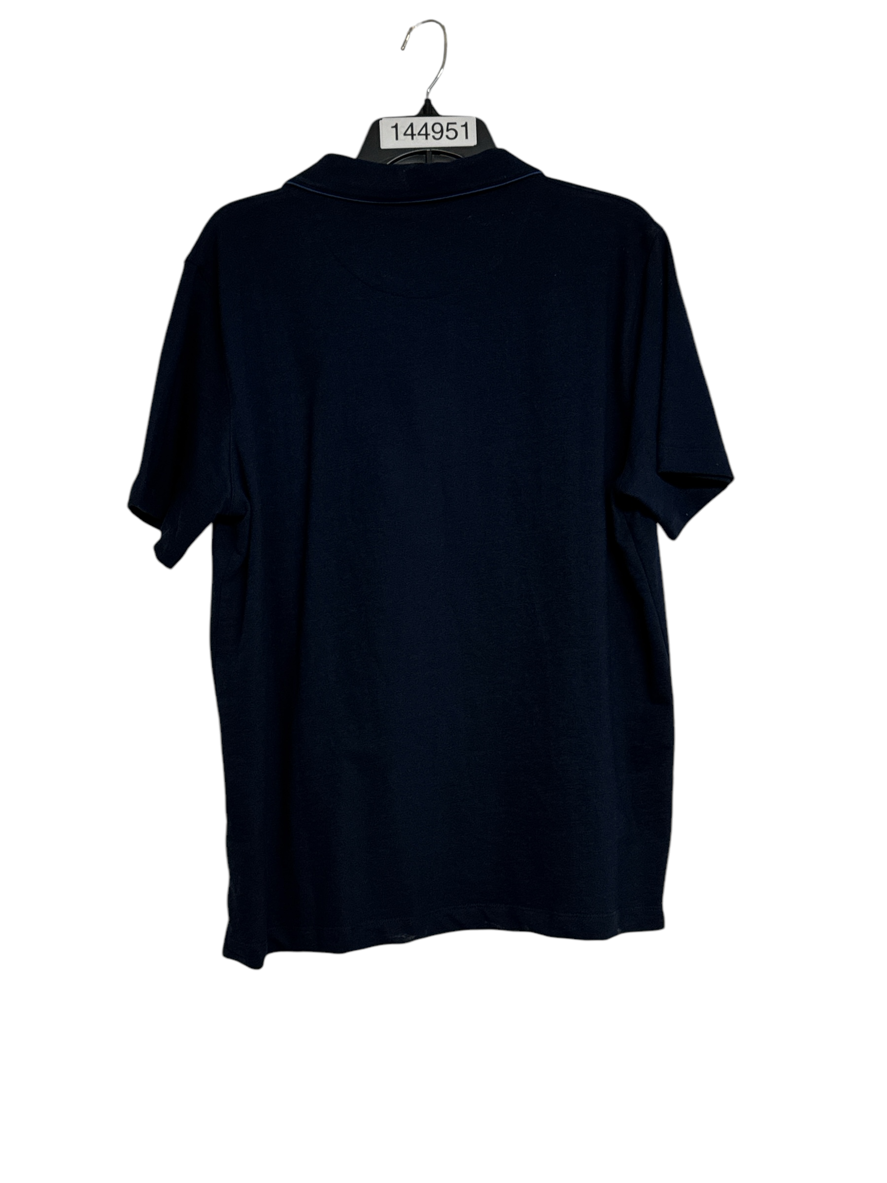 Ted Baker Mens Regular fit Short Sleeve Polo Shirt Large Navy Blue Solid