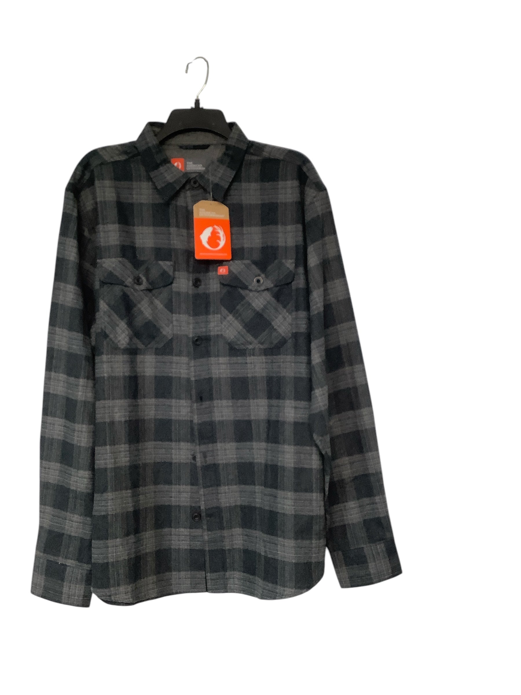The American Outdoorsman Mens Regular Fit Long Sleeve Button Up Shirt XL Grey