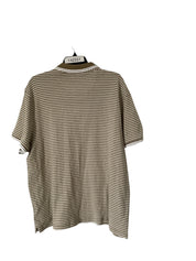 Michael Kors Mens Regular Fit Short Sleeve Polo Shirt XXL Brown Striped