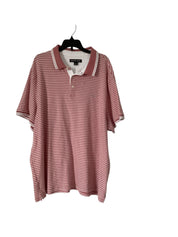Michael Kors Mens Regular Fit Short Sleeve Polo Shirt XXL Pink Striped