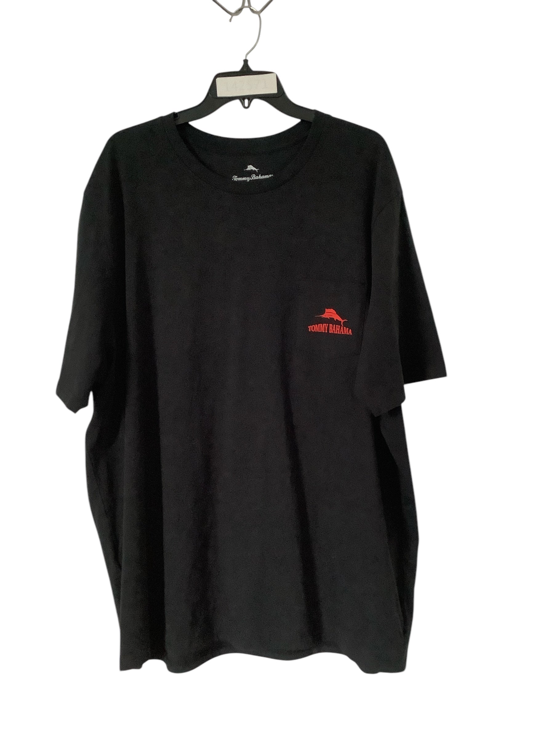 Tommy Bahama Mens Regular Fit Short Sleeve T Shirt Shirt XXXL Black Solid