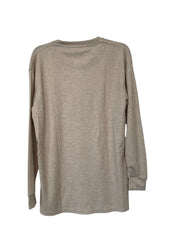 Galaxy By Harvic Mens Regular Fit Long Sleeve Crewneck Shirt Large Brown Solid