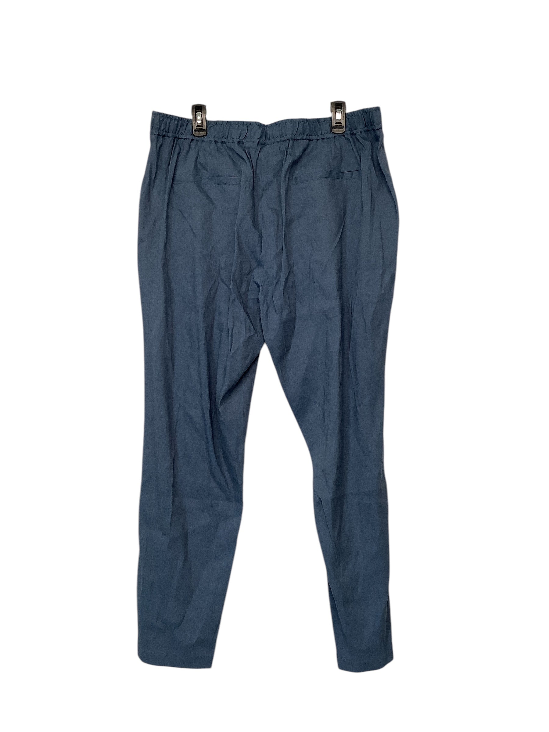Alfani Mens Regular Fit Pants Linen Bend 38 x 30 Blue Solid