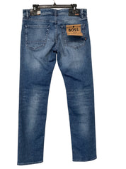 Hugo Boss Mens Regular Fit Maine Jeans 32 x 32 Blue Solid
