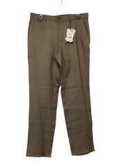 MNG Mens Slim Fit Dress  Pants 32 x 29 Brown Solid