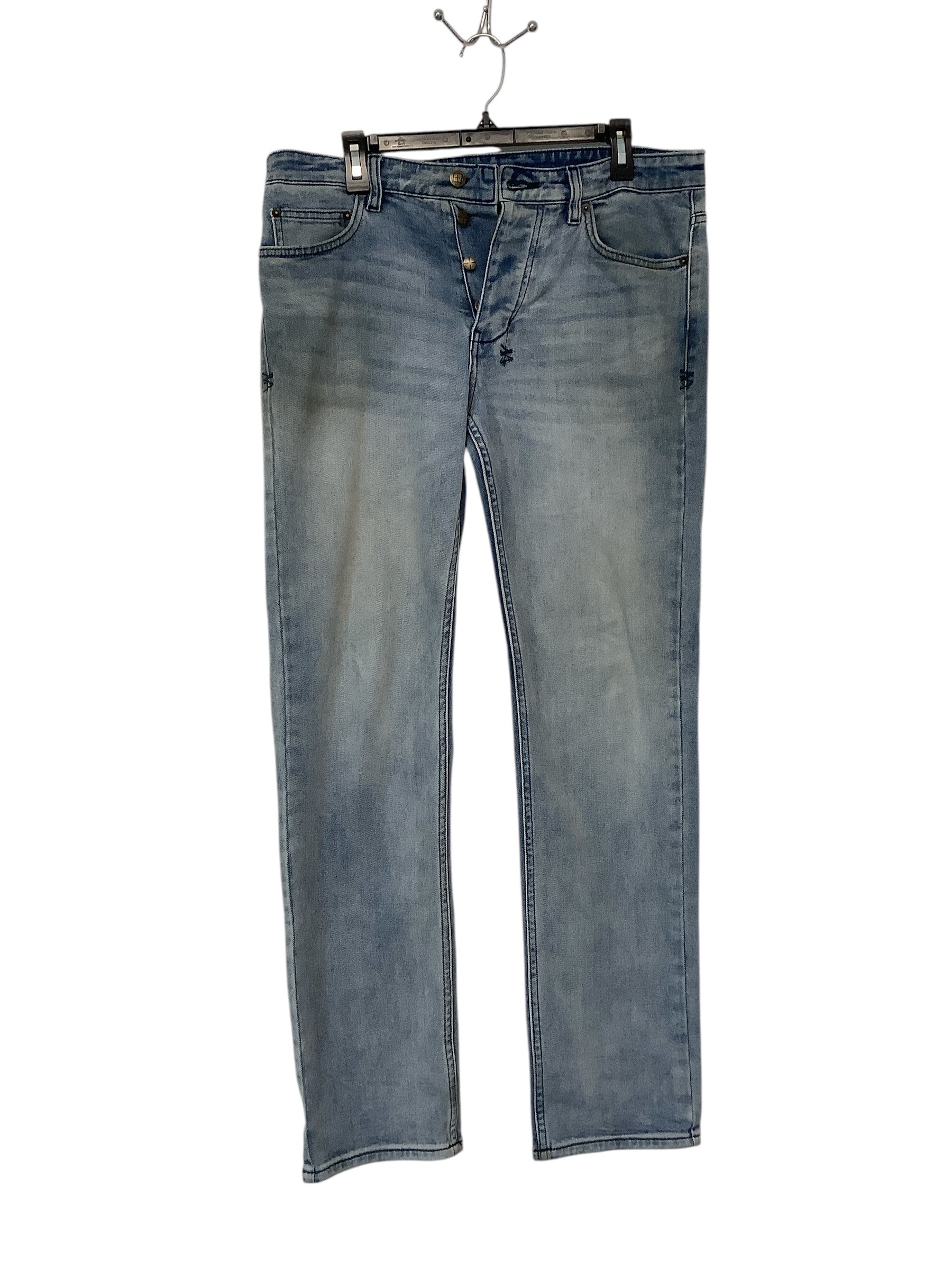 Ksubi Mens Regular Fit Jeans 32 x 30 Blue Solid