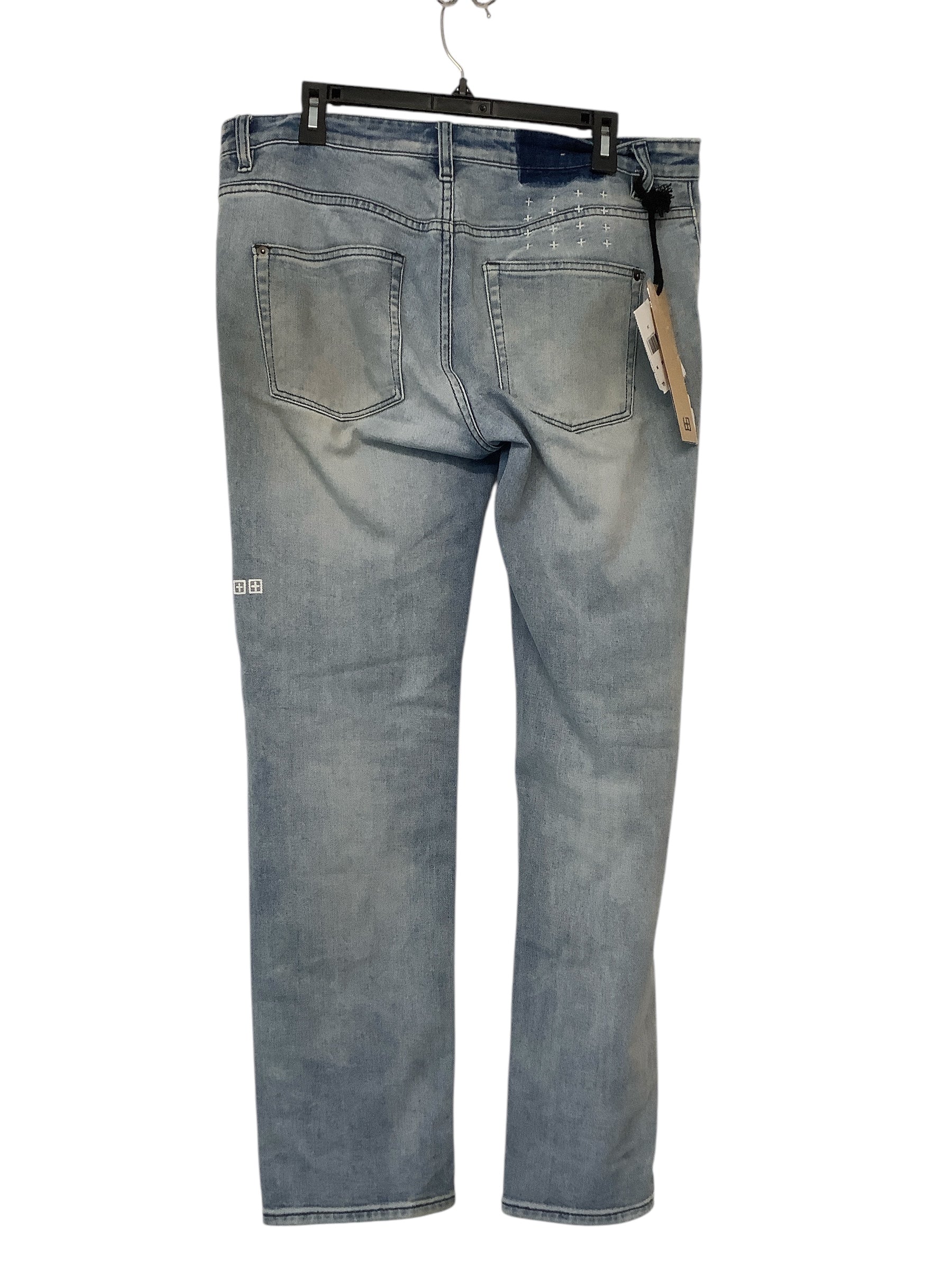 Ksubi Mens Regular Fit Jeans 32 x 30 Blue Solid