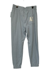 AX Armani Exchange Mens Regular Fit Joggers Sweat Pants Large Light Blue Solid