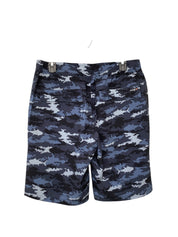 Salt Life Mens Regular Fit  8" Casual Shorts 30 Blue Camouflage