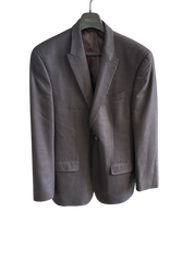Sean John Mens Classic fit Sport Coat Blazer 40 R Black Plaid