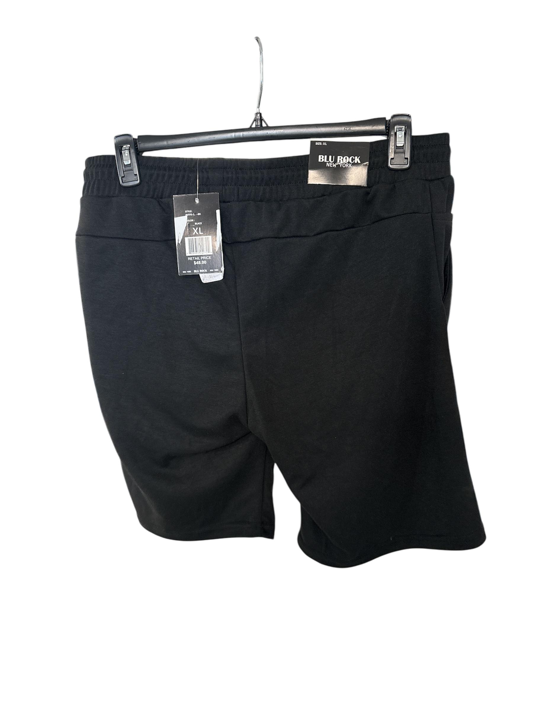 Blu rock Mens Regular fit Cargo Shorts XL Black Solid