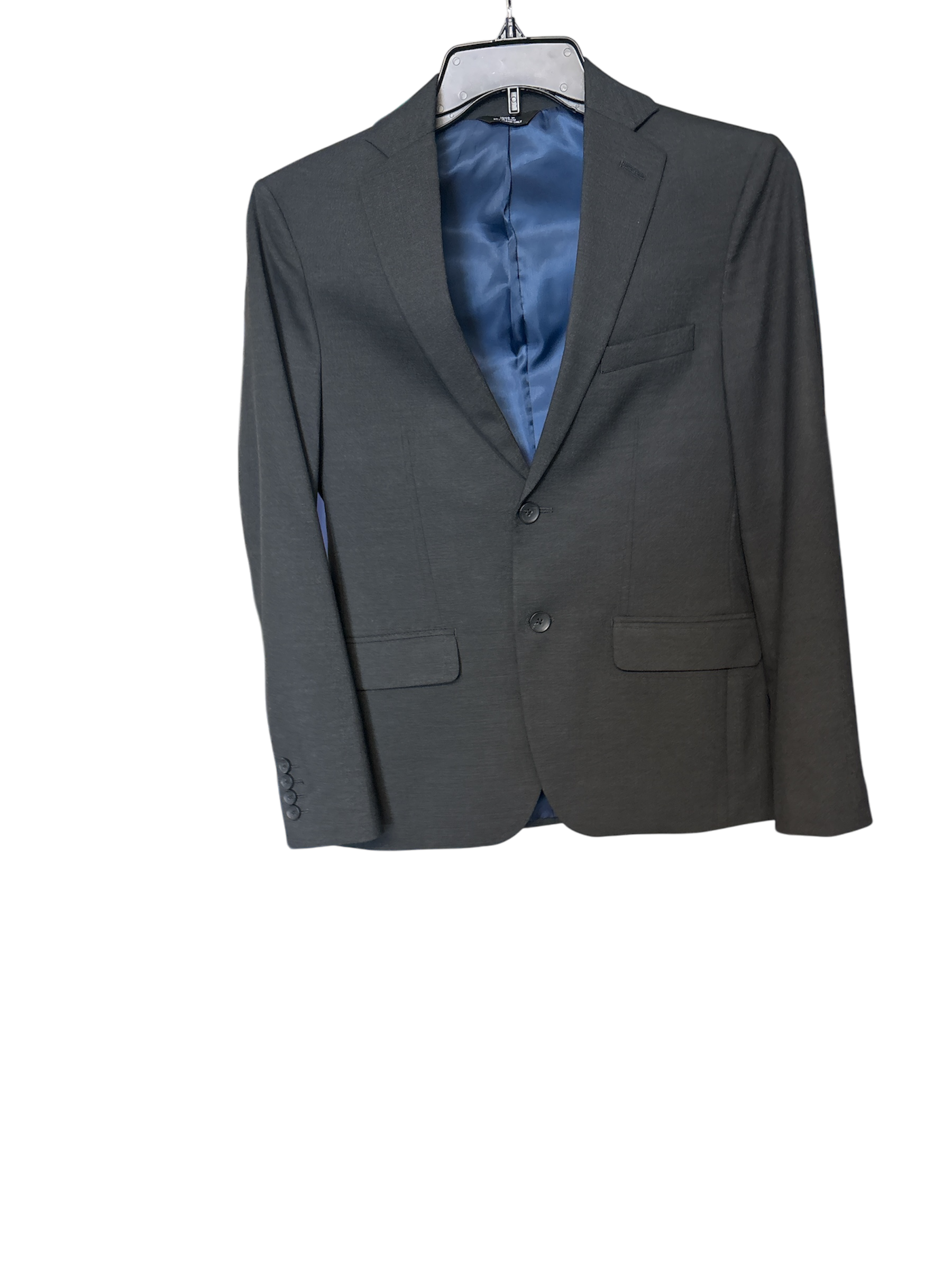 Haggar Mens Ultra Slim Fit Sport Coat Blazer 36 S Grey