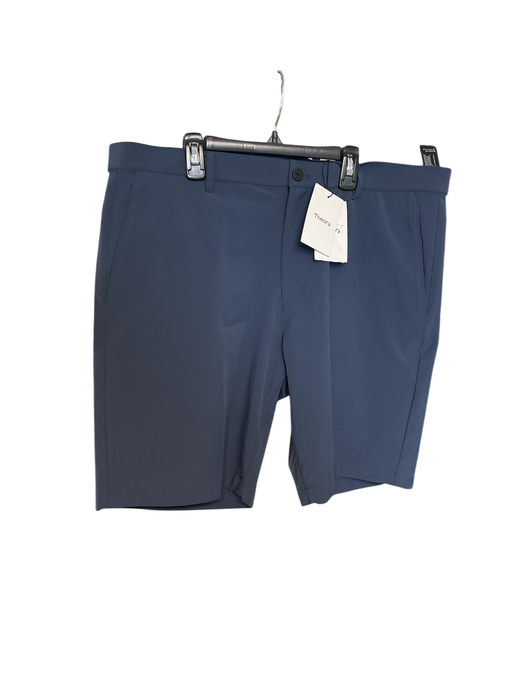 Theory Mens Regular fit Chino Shorts 33 Blue Solid