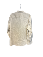 Alfani Mens Regular fit Long Sleeve Button-Up Shirt XL Beige Solid