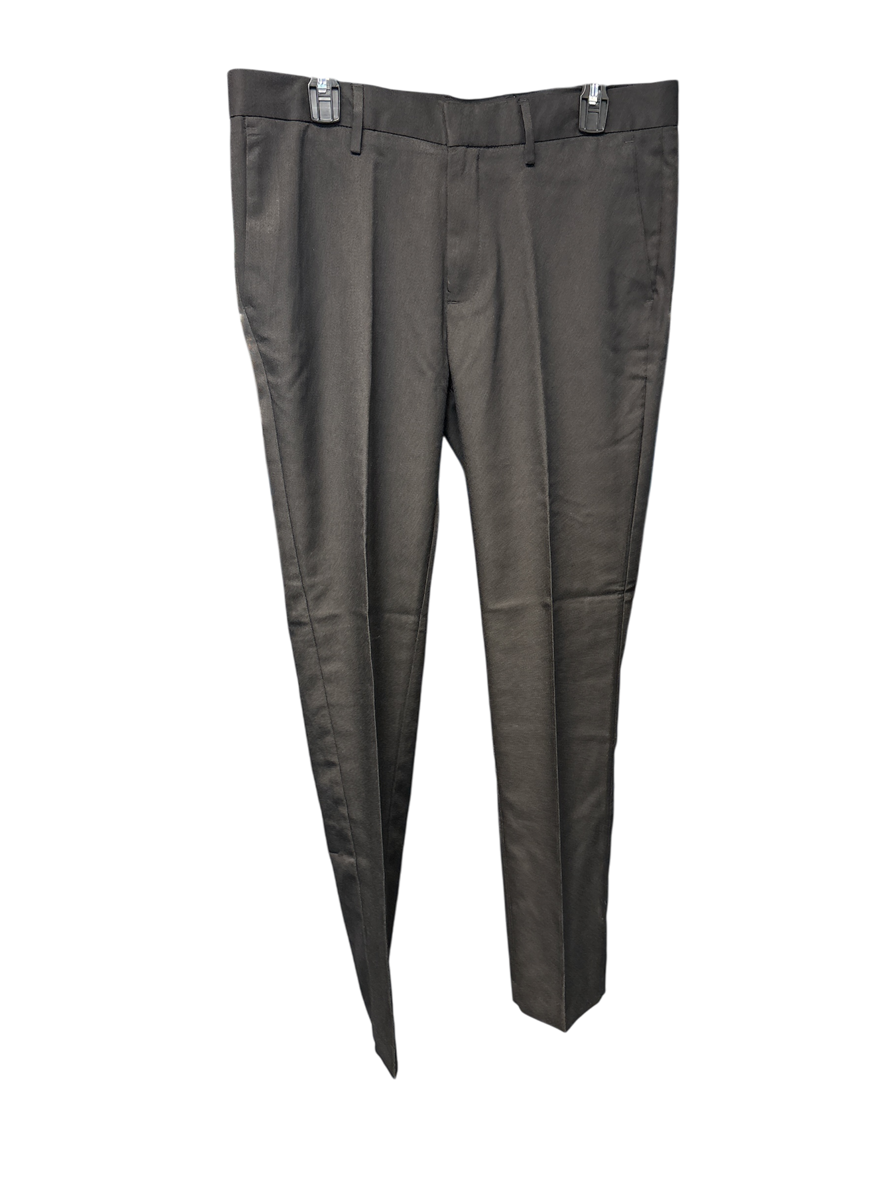 Louis Raphael Mens Slim fit Dress Pants 38 / 30 Black Solid