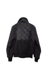 Bass Outdoor Mens Mixed Media Jacket Coat Small Black Solid