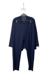 Marc New York Mens Regular Fit Suit 42 R 35 x 32 Blue Mini Check