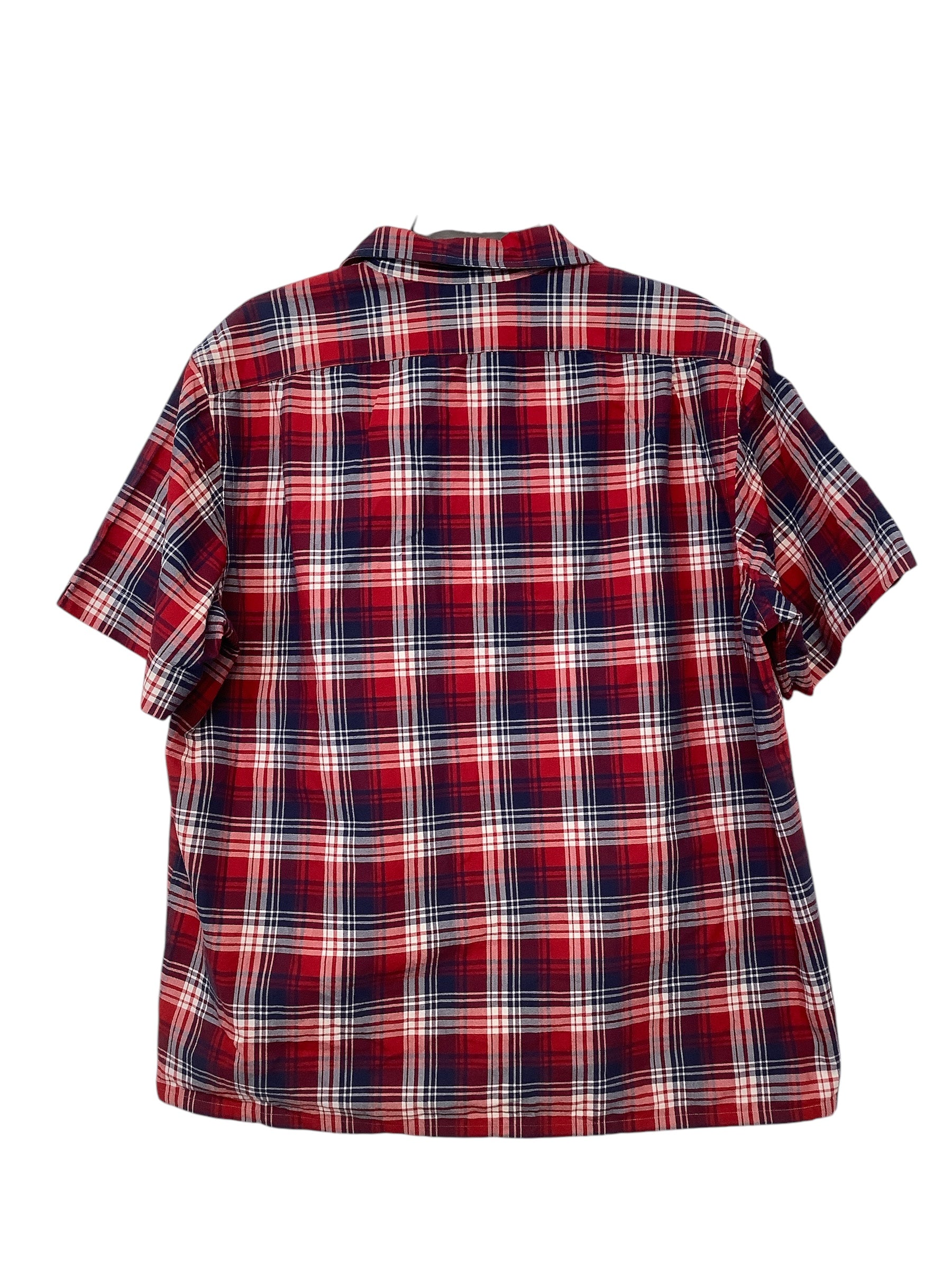Polo Ralph Lauren Mens Classic Fit Short Sleeve Button Up Shirt XL Red Plaid