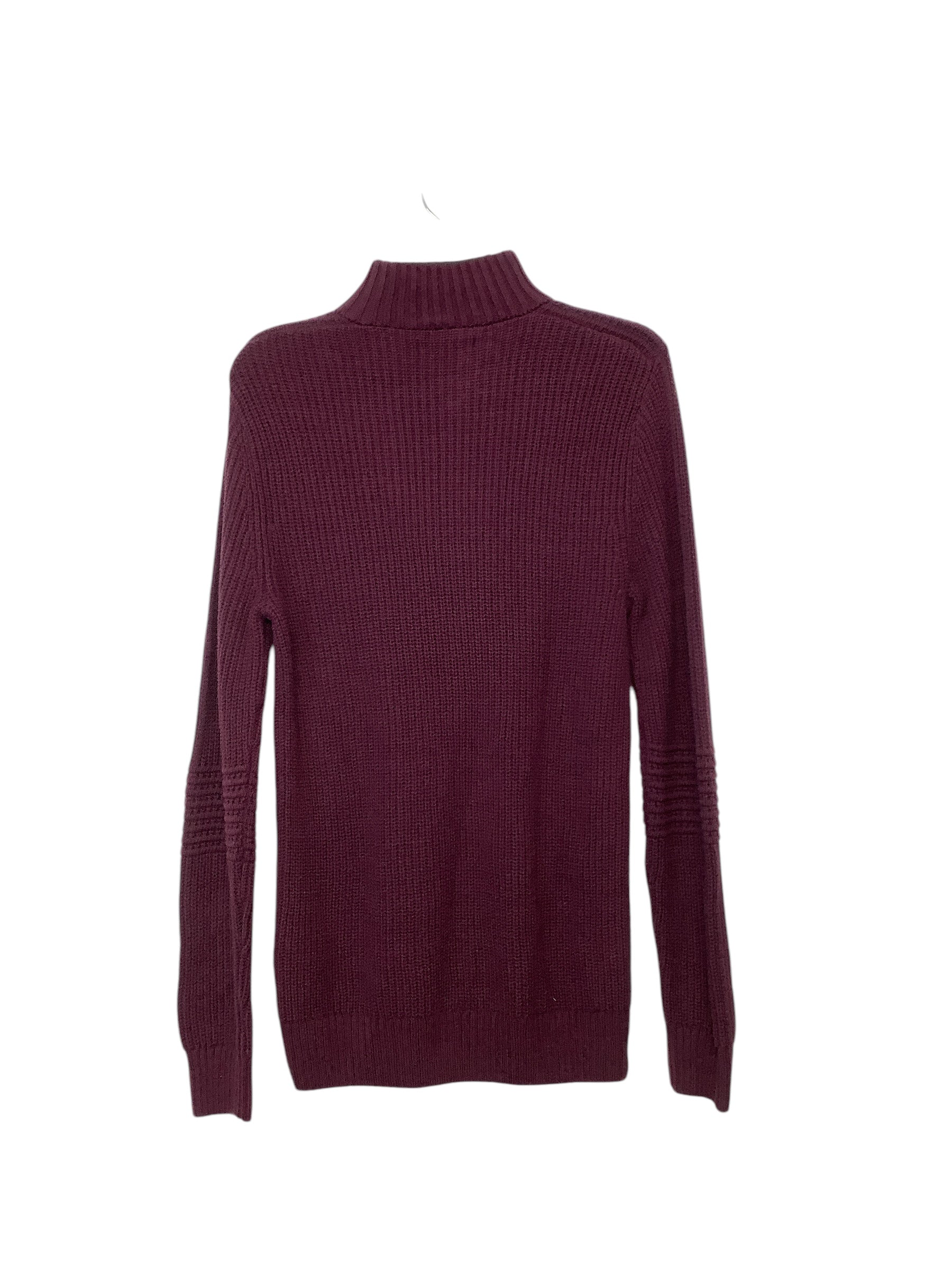 INC International Concepts Mens Regular Fit Quarter Zip Sweater Small Red Solid