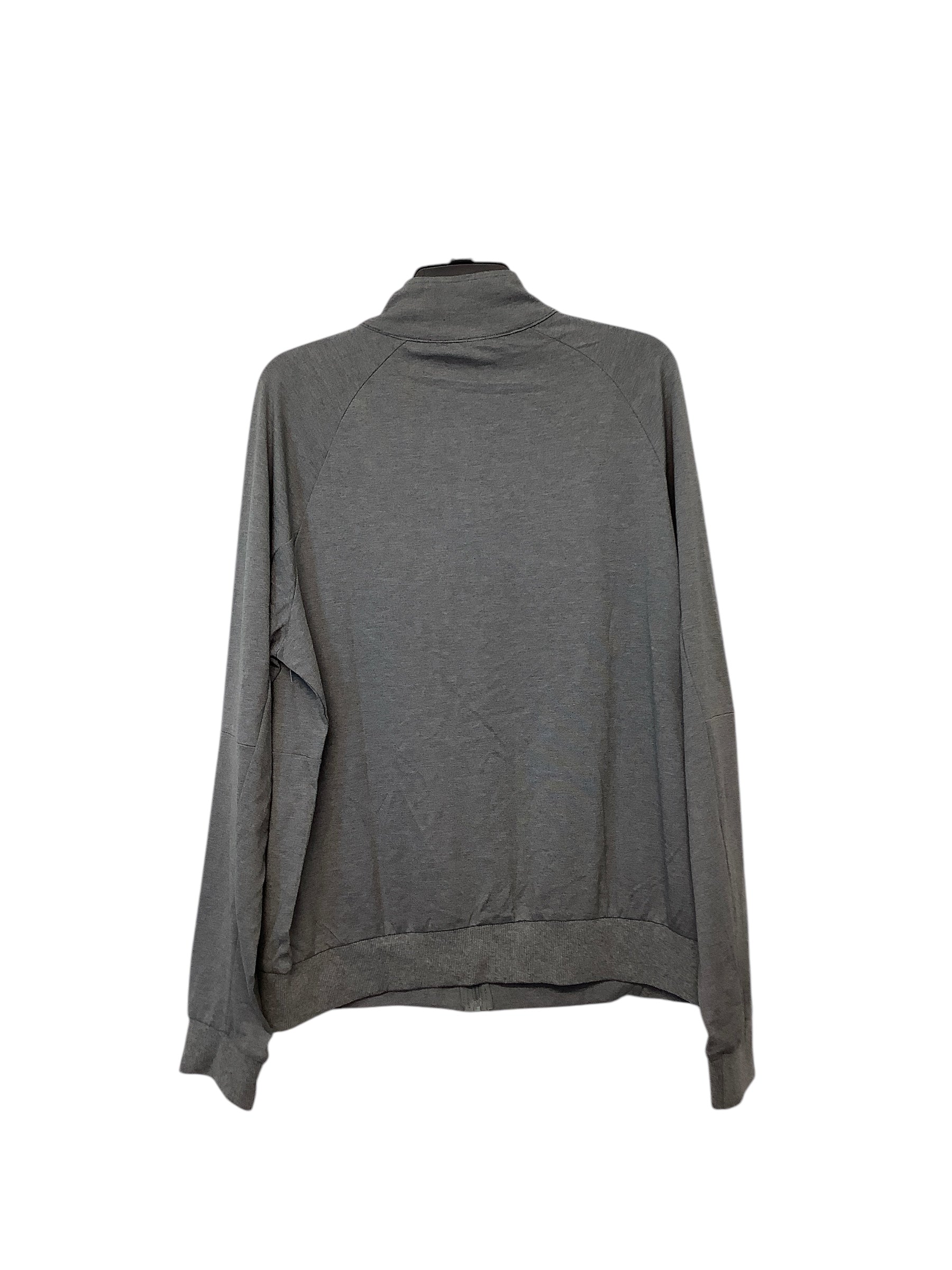 Blue Ice Mens Regular Fit Full Zip Sweatshirt Large Grey Solid