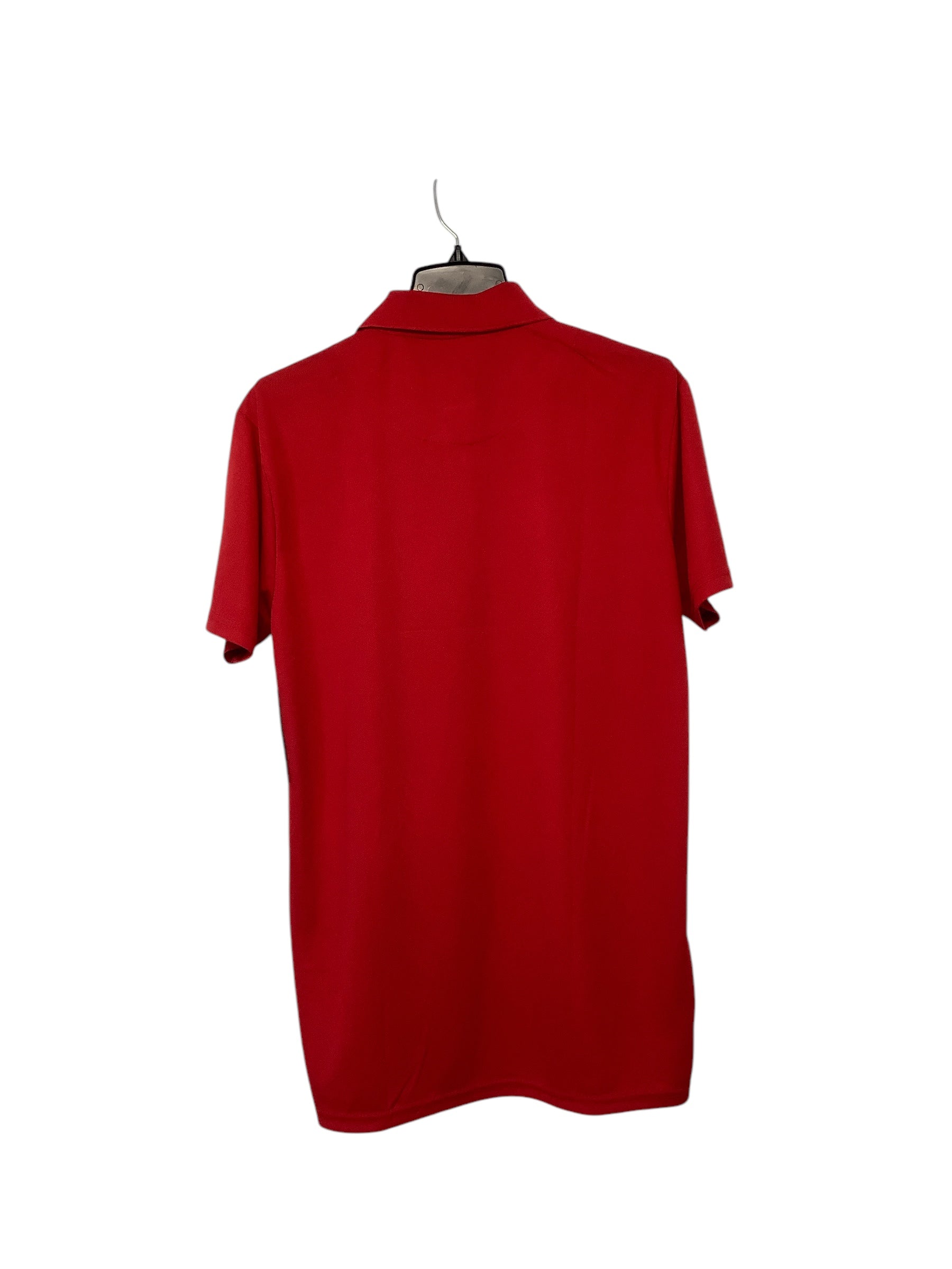 Galaxy By Harvic Mens Regular Fit Short Sleeve Polo Shirt Medium Red Solid
