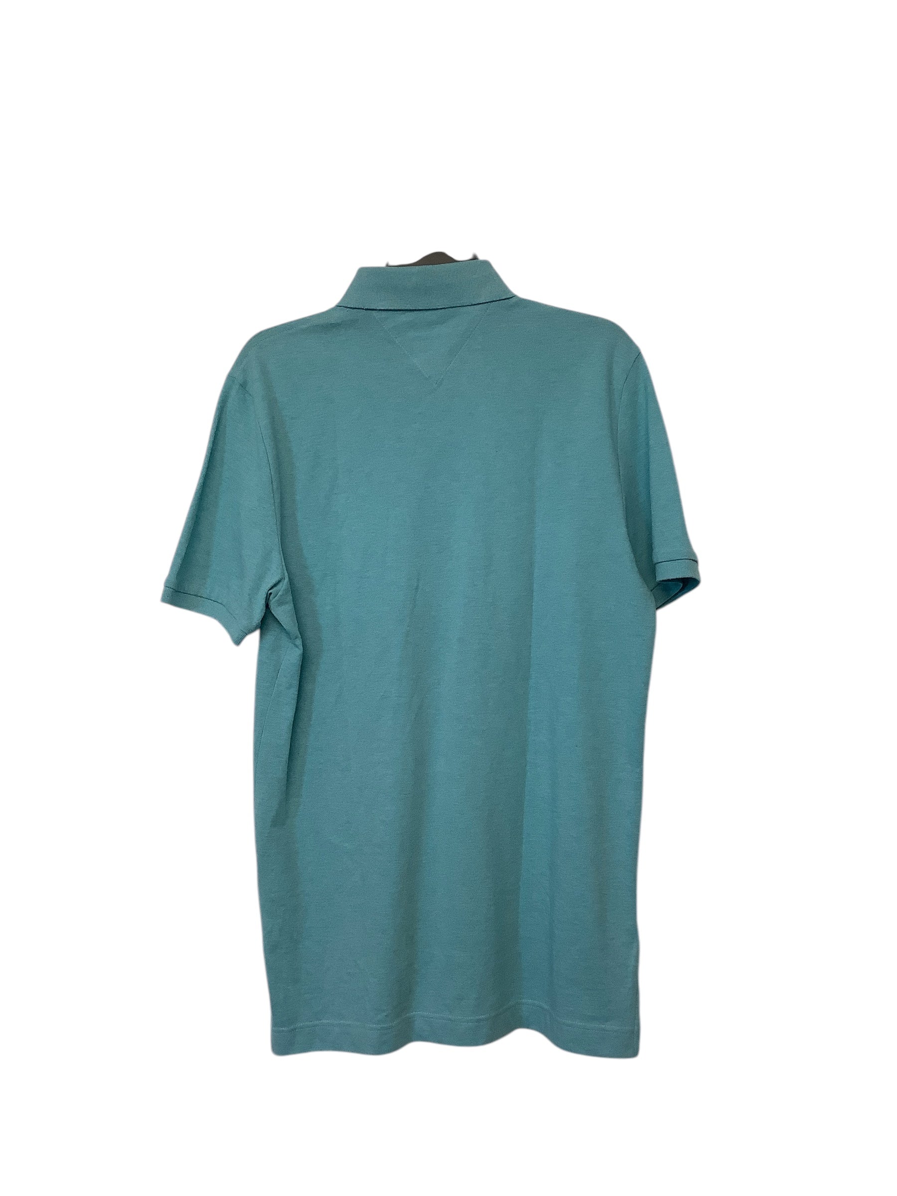 Tommy Hilfiger Mens Regular Fit Short Sleeve Polo Shirt Small Blue Solid
