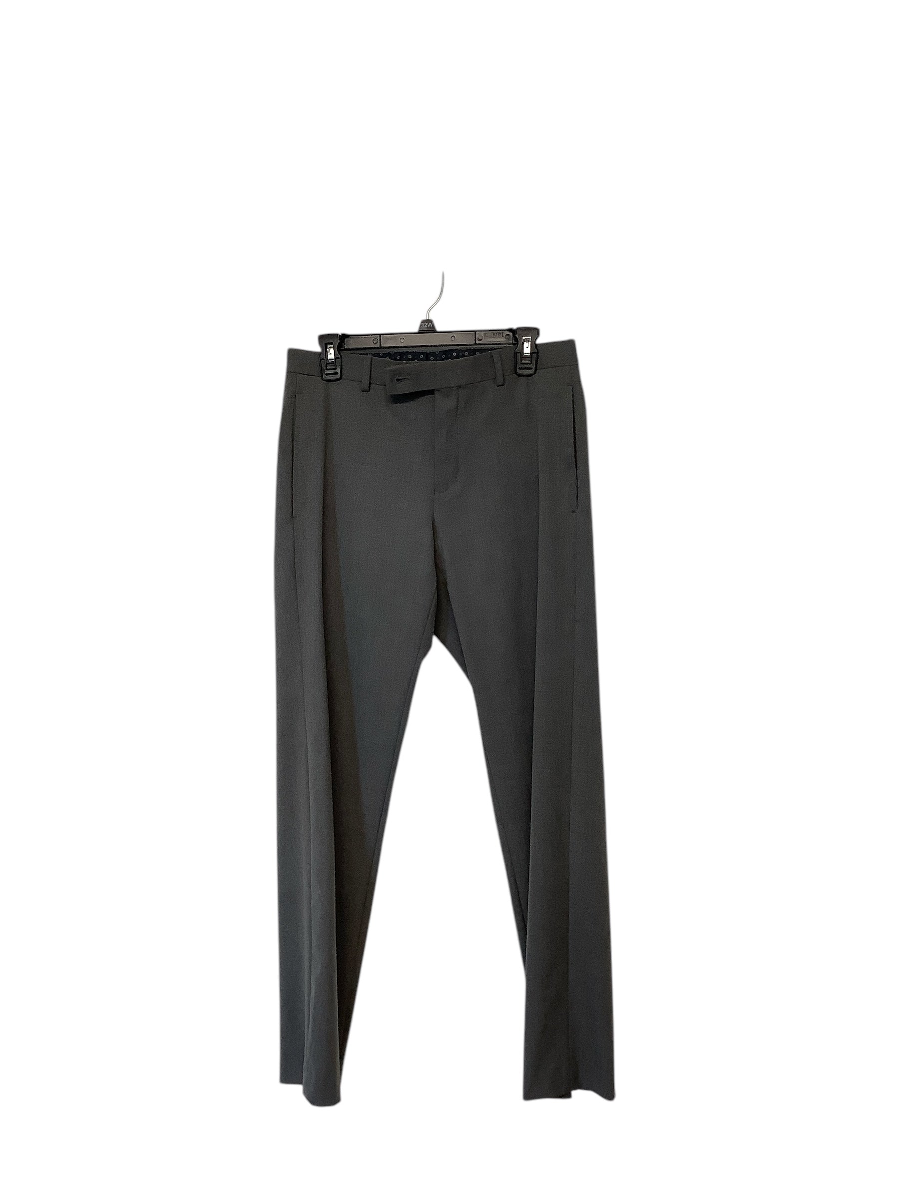Lauren Ralph Lauren Mens Slim Fit Dress Suit Pants 30 x 30 Grey Solid