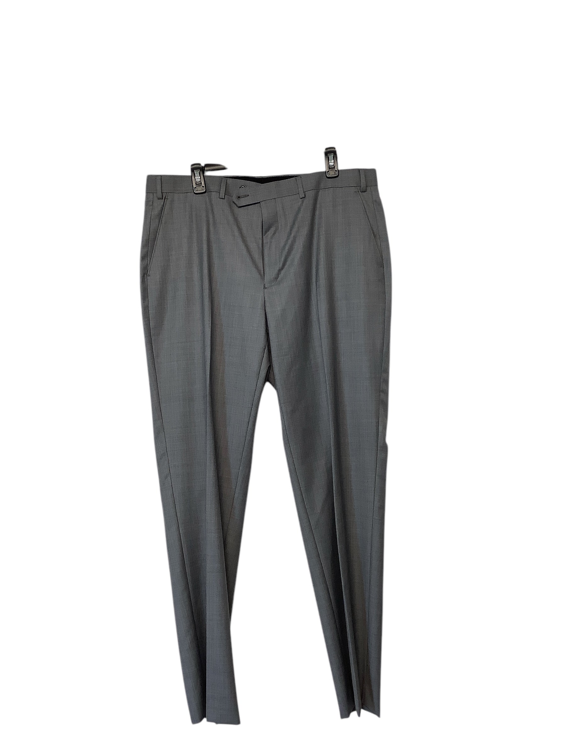 Lauren Ralph Lauren Mens Regular Fit Dress Pants 38 x 32 Grey Solid