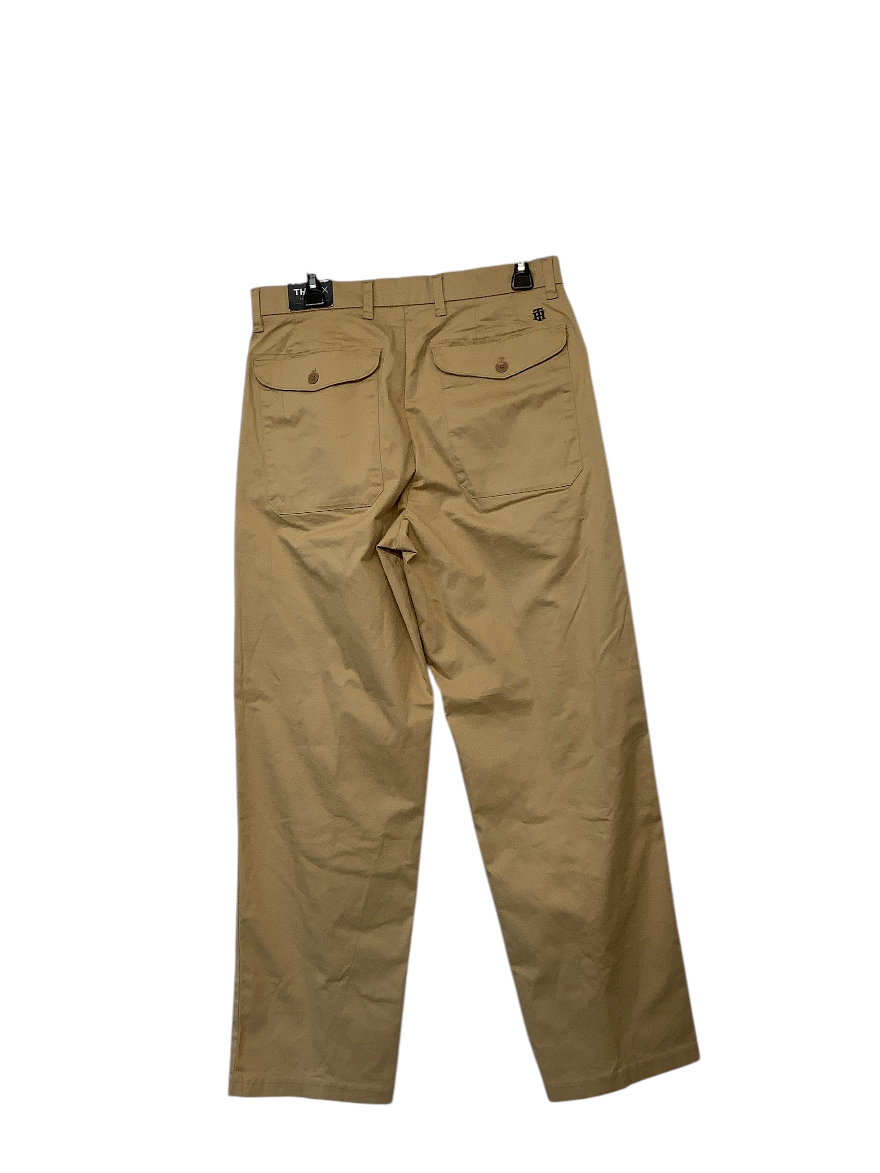 Tommy Hilfiger Mens Relaxed Fit Chinos Dress Pants 32 x 32 Beige Solid
