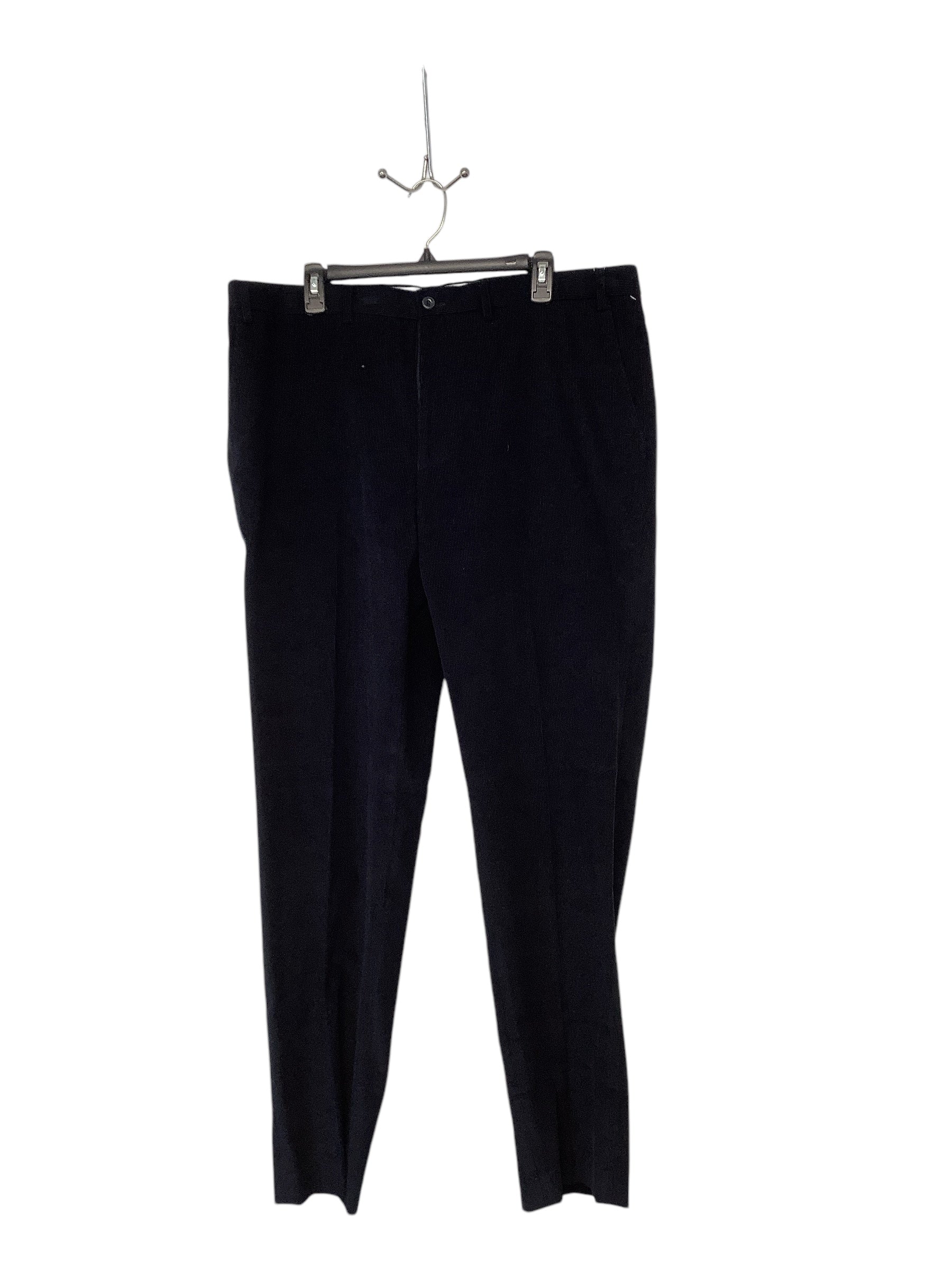 Michael Kors Mens Modern Fit Corduroys Pants 40 x 32 Blue Solid