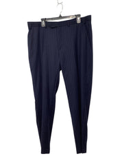 Michael Kors Mens Regular Fit Dress Pants 38 x 30 Blue Striped