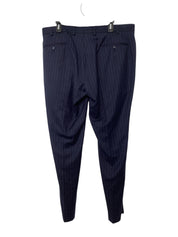 Michael Kors Mens Regular Fit Dress Pants 38 x 30 Blue Striped