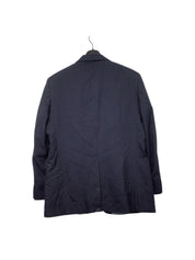 Haggar Mens Regular fit Sport Coat Blazer 44 R Navy Blue Solid