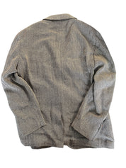 Polo Ralph Lauren Soft Herringbone Sport Coat Blazer 42R Brown / Tan Wool