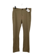 Paige Danford Stretch Mens Sateen Chino Pants Brown 34 x 32