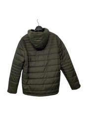 New Balance Mens Puffer Jacket Coat Medium Green Full Zip Solid